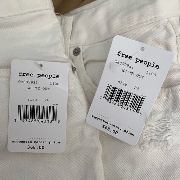 Free People Sofia White Shorts - Picture 4 of 4